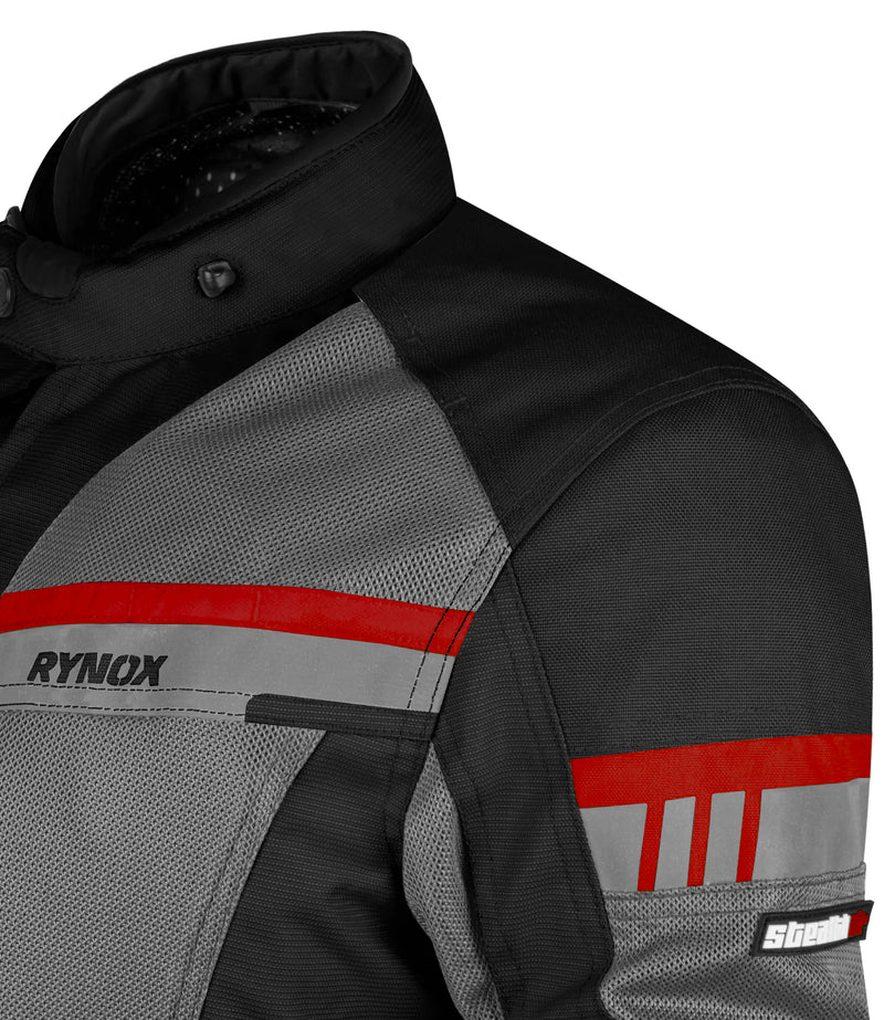 Buy Rynox Storm Evo Riding Jacket Online - Black Grey