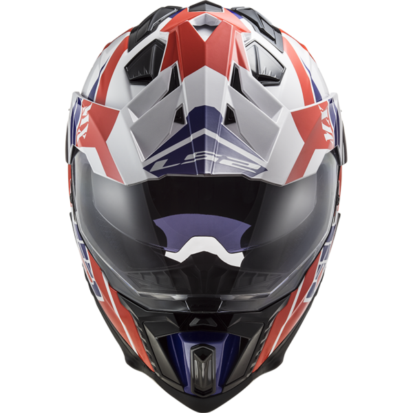 Red white and discount blue mx helmet